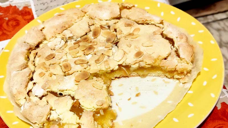 Crostata con frolla di riso