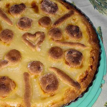 Crostata con gelatina al limone