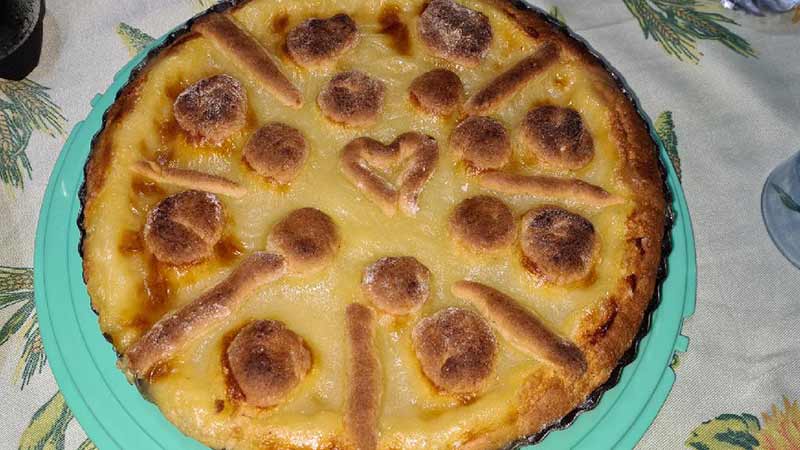 Crostata con gelatina al limone