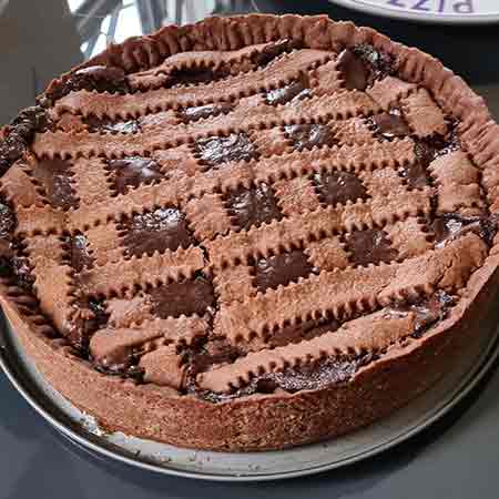 Crostata cremosa al cioccolato