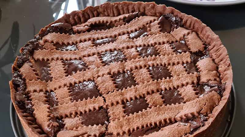 Crostata cremosa al cioccolato