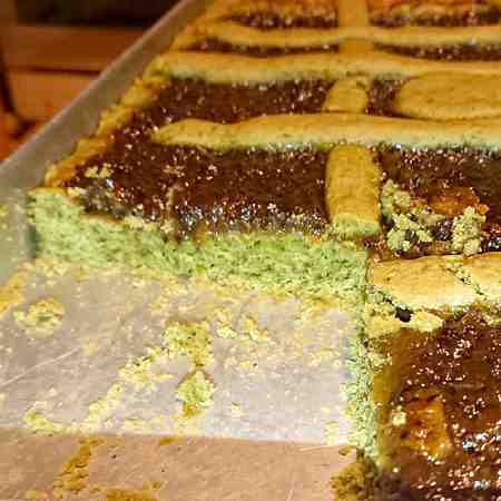 Crostata di pasta frolla con spirulina