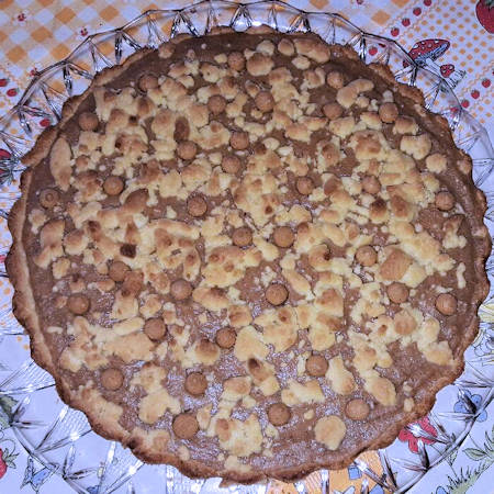 Crostata di ricotta con amaretti e mandorle