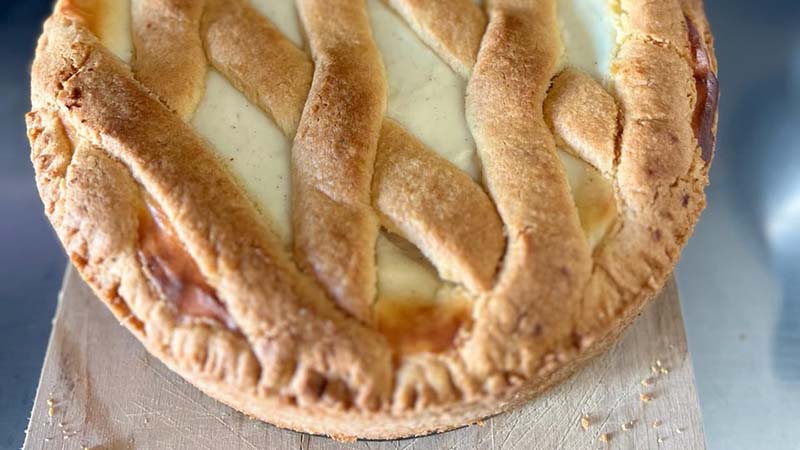 Crostata di ricotta e cannella