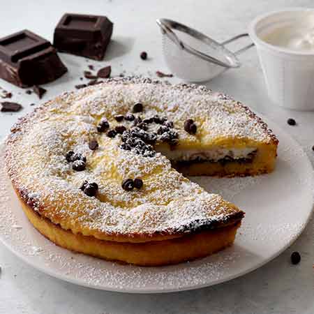 Crostata di ricotta e gocce di cioccolata