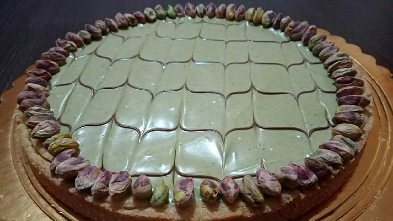 Crostata frangipane al pistacchio