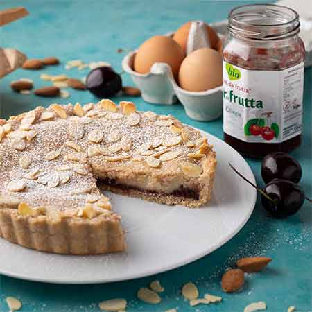 Crostata frangipane alle ciliegie