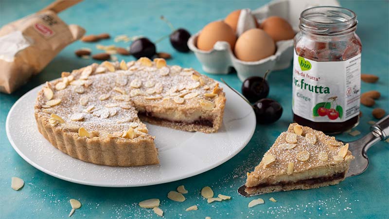 Crostata frangipane alle ciliegie