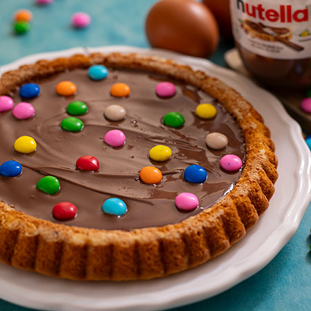 Crostata morbida Nutella e Smarties