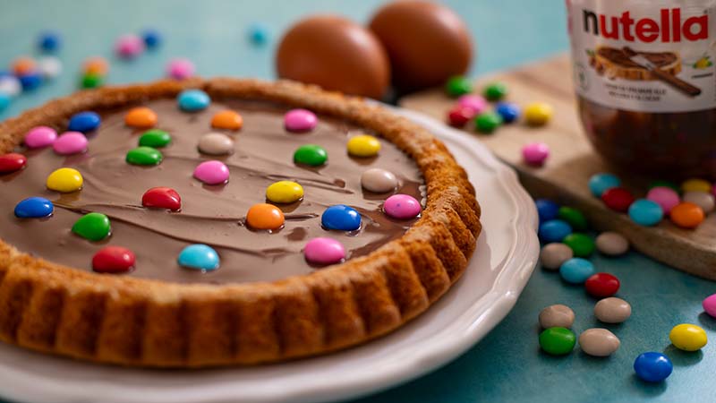 Crostata morbida Nutella e Smarties