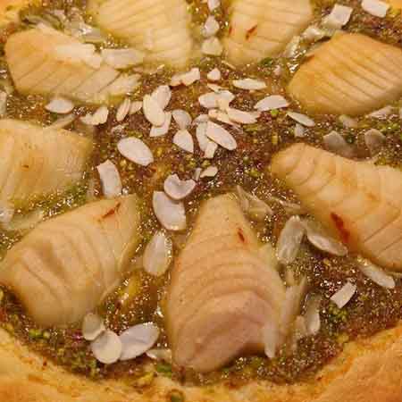 Crostata pere e pistacchi