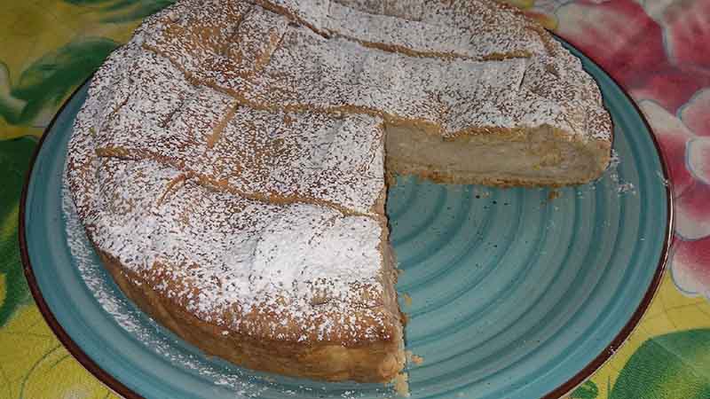 Crostata ricotta e cannella senza burro