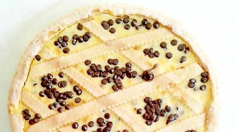 Crostata ricotta e gocce di cioccolato