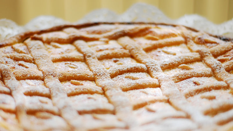 Crostata ricotta e pinoli