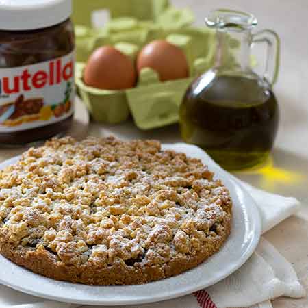 Crostata sbriciolata con frolla all'olio