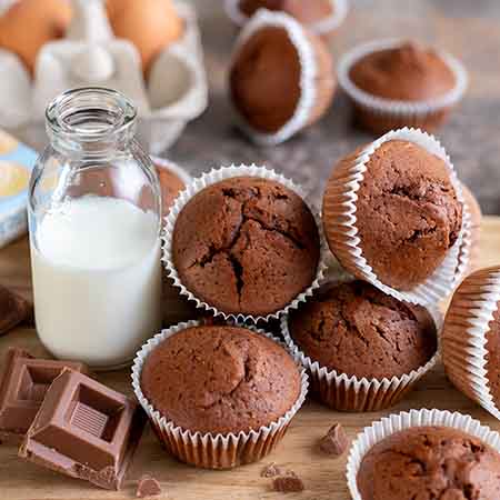 Cupcake al cioccolato al latte