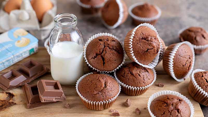 Cupcake al cioccolato al latte