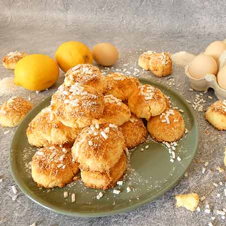 Dolcetti al cocco senza glutine e senza lattosio