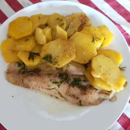 Filetti di pangasio con patate