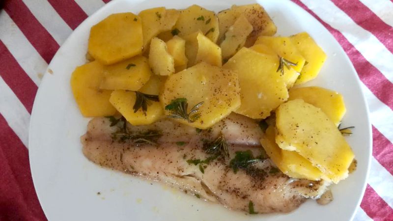 Filetti di pangasio con patate