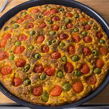 Focaccia barese alla zucca
