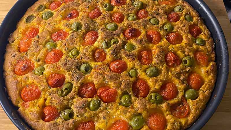 Focaccia barese alla zucca