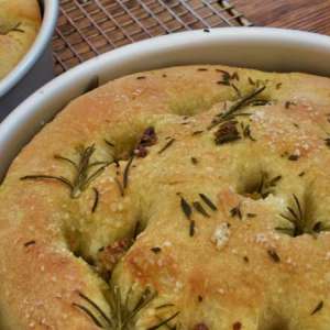 Focaccia morbida alta e soffice