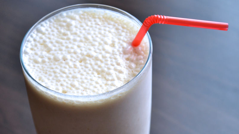 Milkshake cioccolato e banana