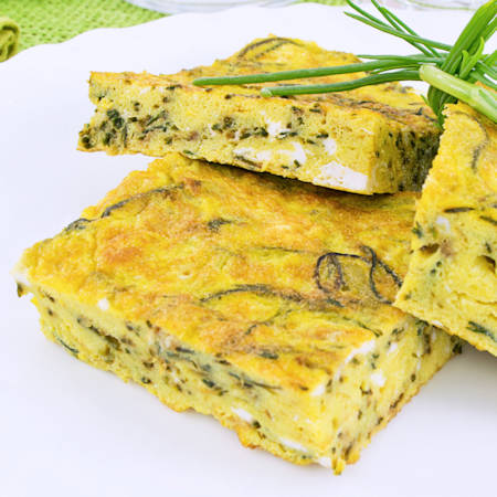 Frittata di agretti (barba di frate)