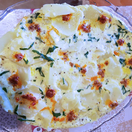 Frittata di patate e nduja a Varoma