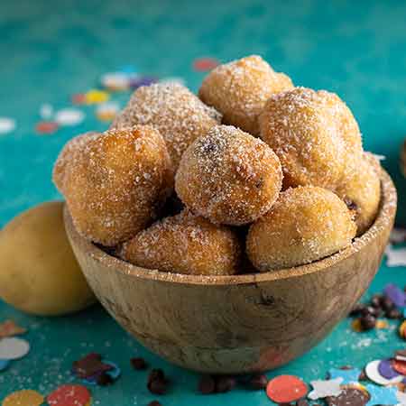 Frittelle di carnevale con patate