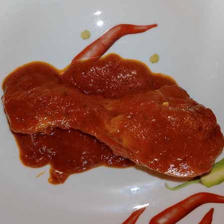 Fusi di pollo al sugo