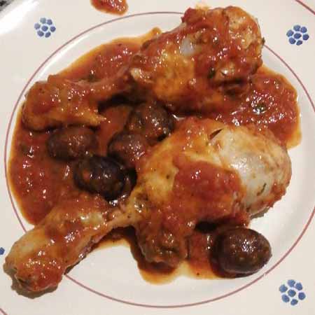 Fusi di pollo alla cacciatora