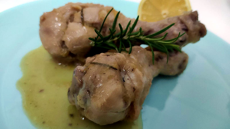 Fusi di pollo miele e limone