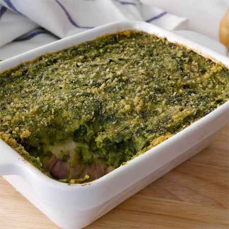 Gateau di patate e spinaci