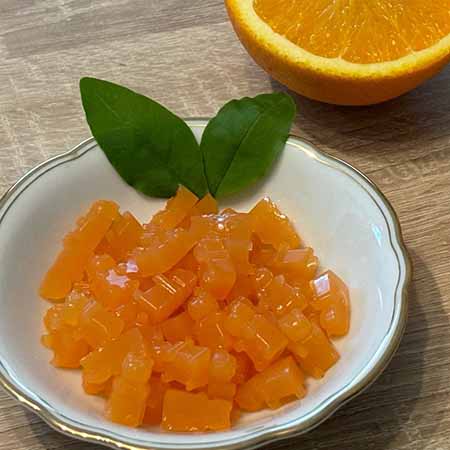 Gelatine all'arancia vegan