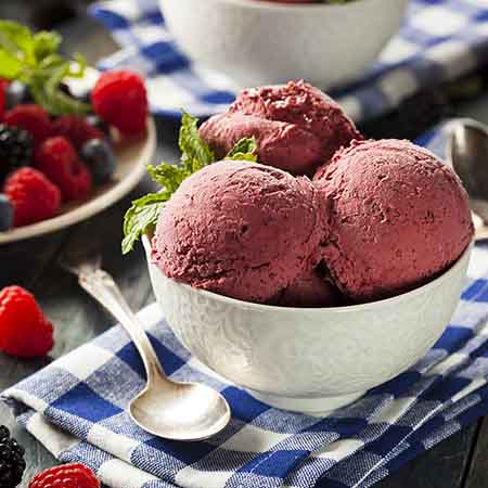 Gelato ai frutti di bosco veloce
