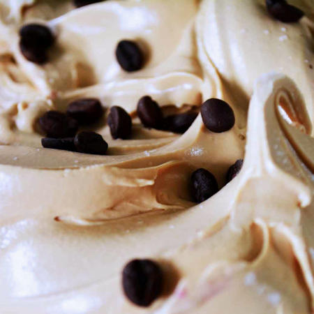 Gelato al caffè e cioccolato