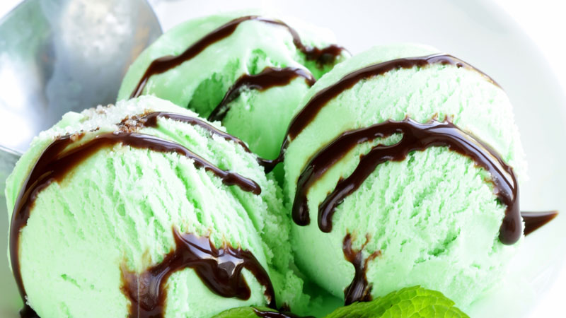 Gelato alla menta fresca