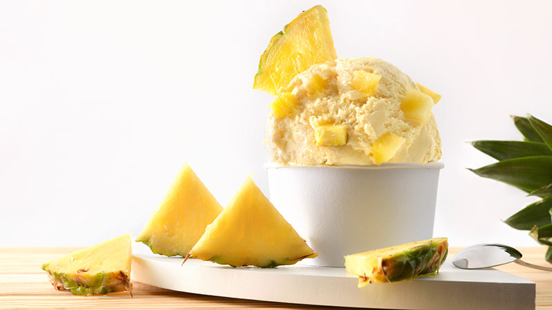 Gelato ananas e yogurt