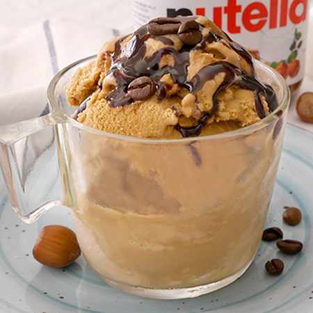 Gelato caffè e Nutella