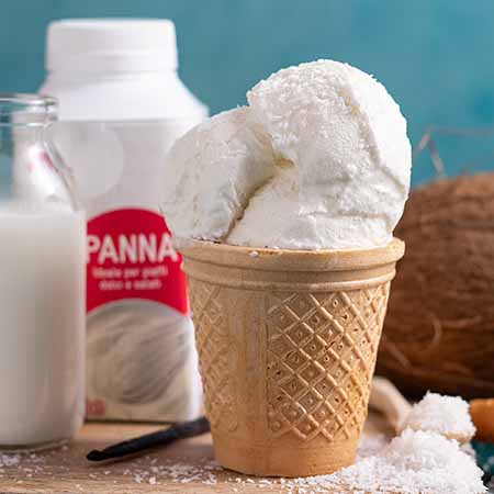 Gelato cocco e cioccolato