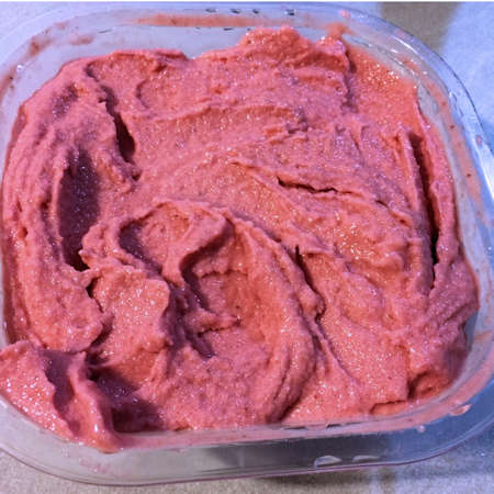 Gelato fragola banana e yogurt