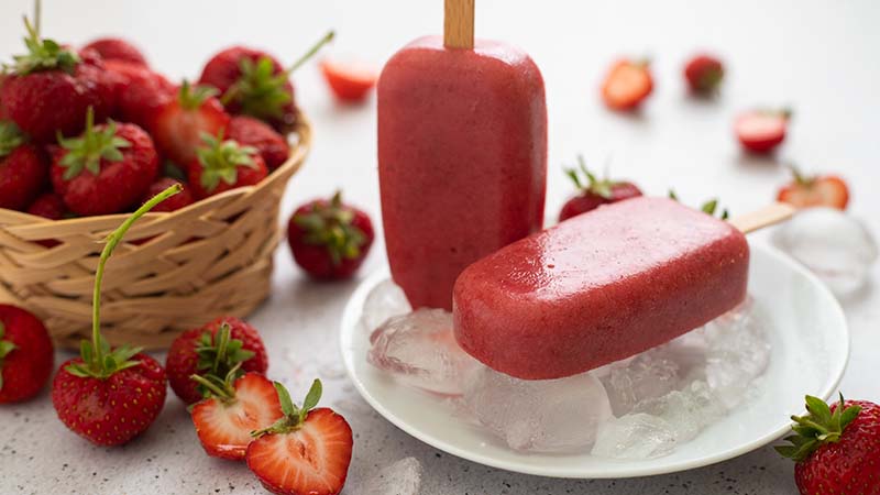 Ghiaccioli alla fragola