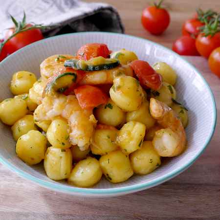 Gnocchetti zucchine e gamberetti