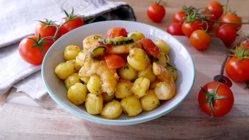 Gnocchetti zucchine e gamberetti