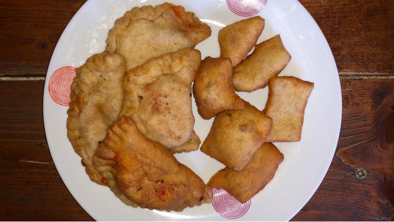 Gnocchi fritti e panzerotti con patate