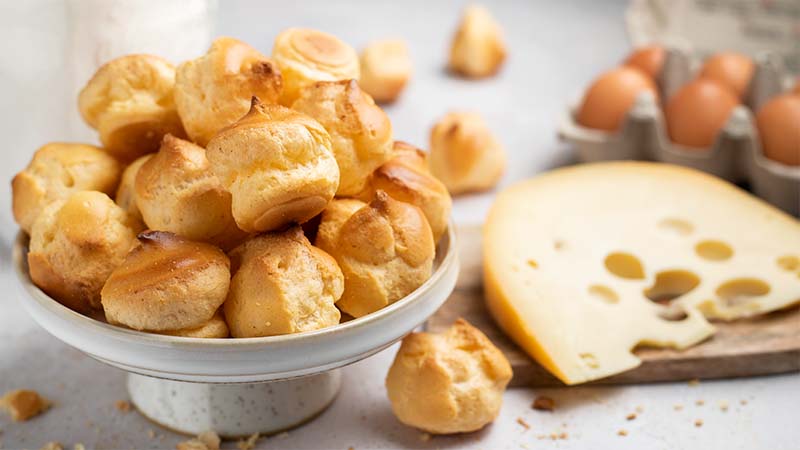 Gougères bignè al formaggio