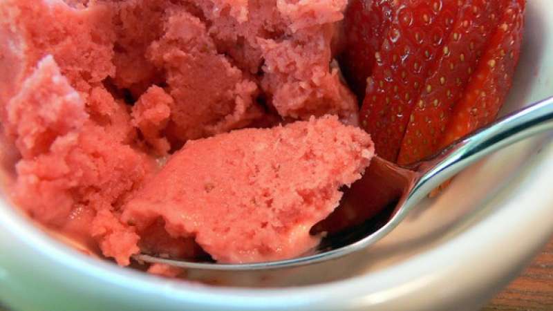 Granita alla fragola