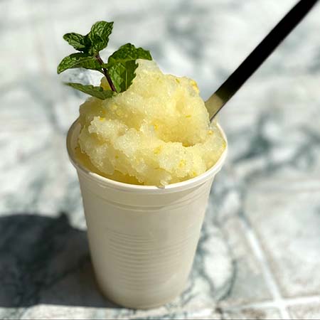 Granita limone e menta veloce